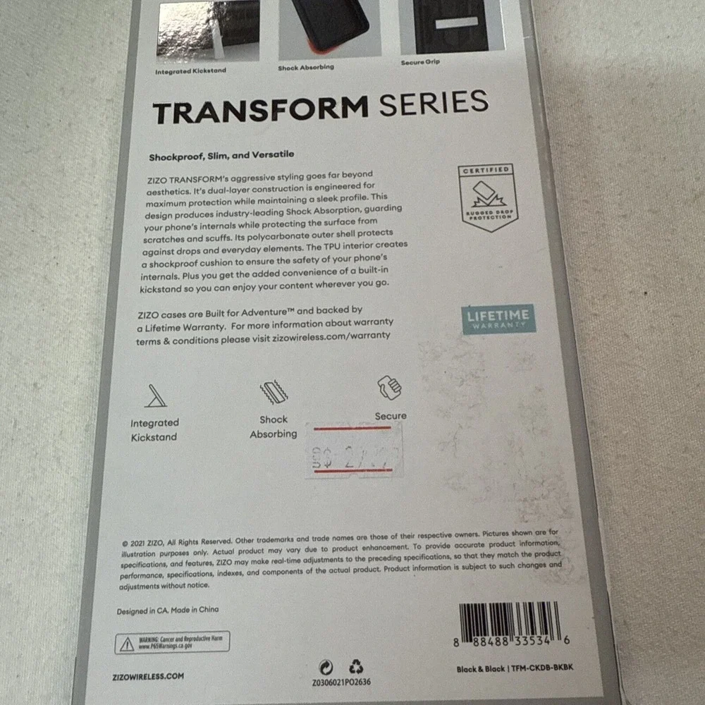 Cricket Debut‎ Case Zizo Transform Series Black Cover New